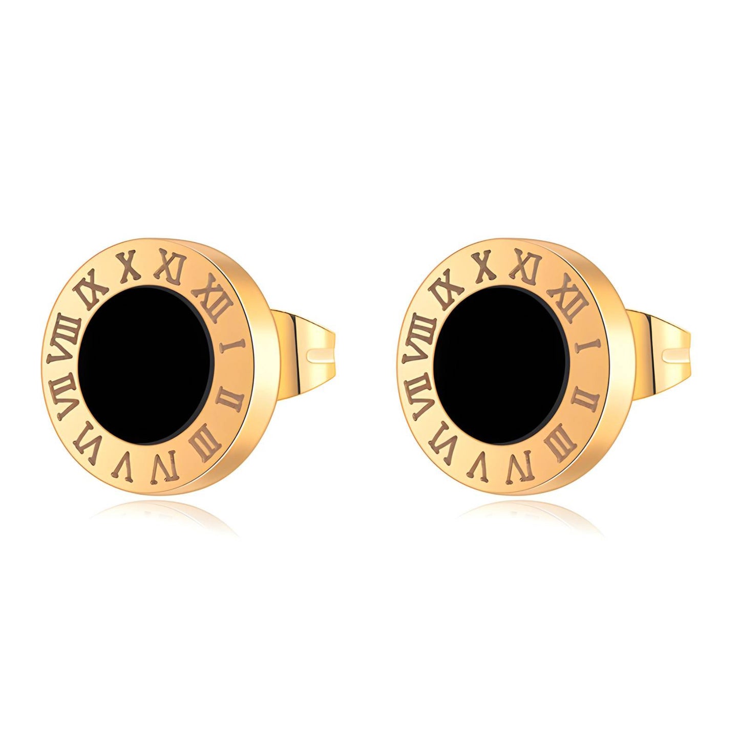 Roman numerals studs