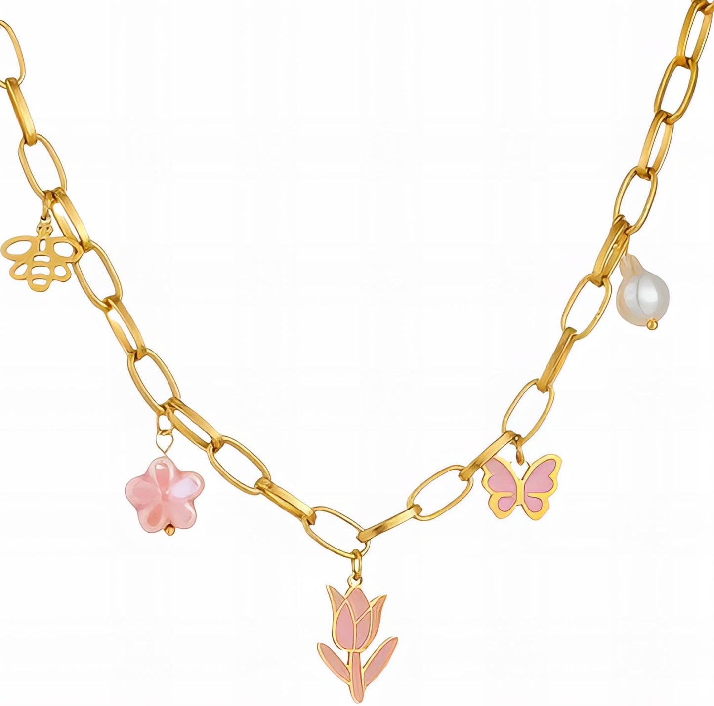 May Flowers Charm Necklace