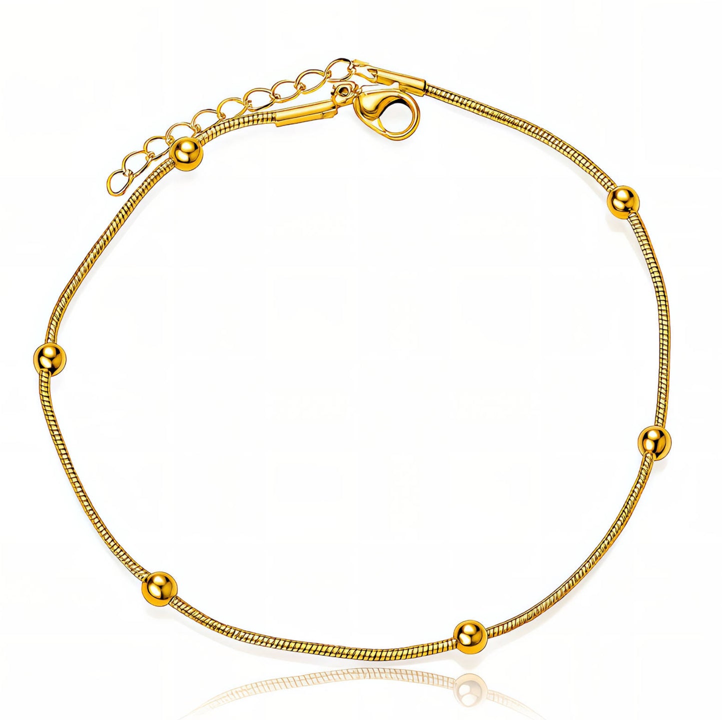 Golden Dots Anklet