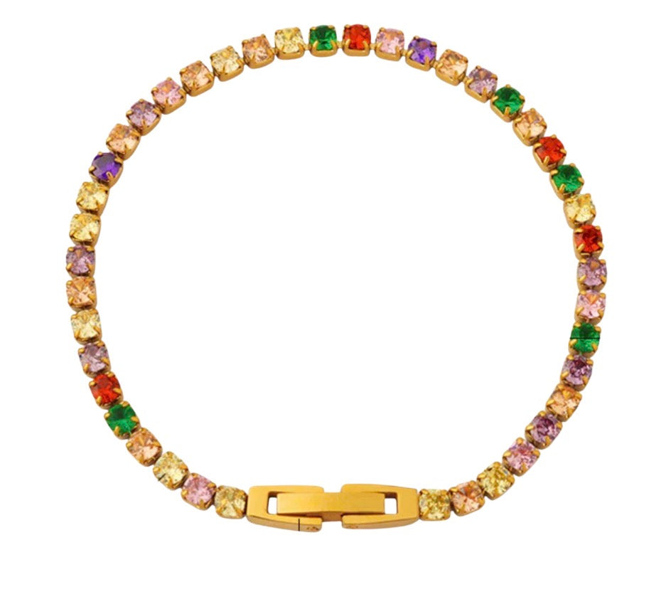 Rainbow Tennis bracelet