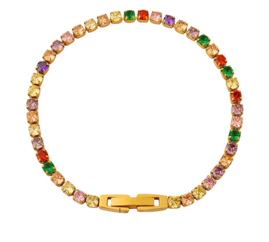 Rainbow Tennis bracelet